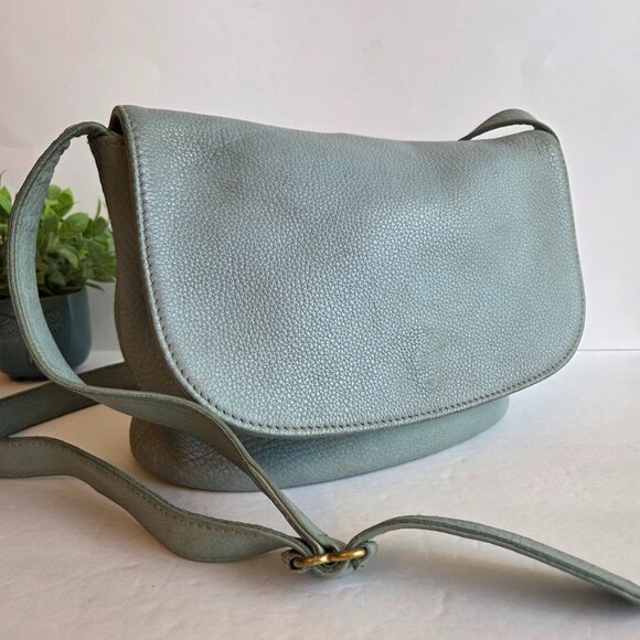 EUC & Vintage Coach Sonoma Flap Bag Natural Grain (#4903) in Aqua - Picture 1 of 15